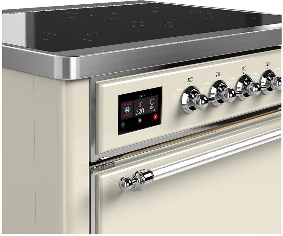 Ilve UMIB36QNR3AWC Antique White With Chrome Trim
