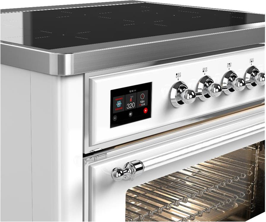 Ilve UMIB36NR3WHC White With Chrome Trim