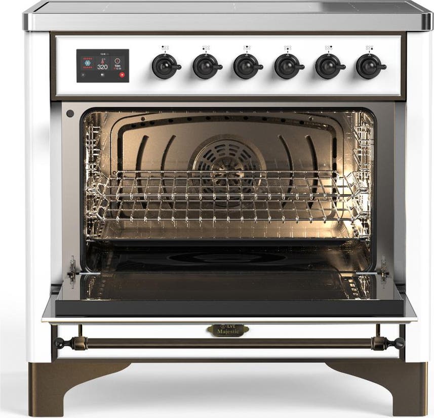 Ilve UMIB36NR3WHB White With Burnished Trim