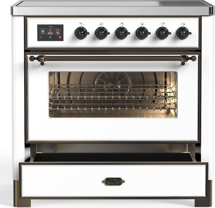 Ilve UMIB36NR3WHB White With Burnished Trim