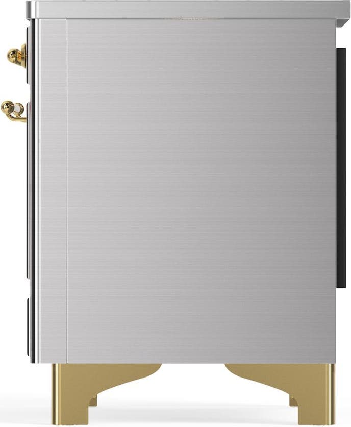 Ilve UMIB36NR3SSG Stainless Steel With Brass Trim