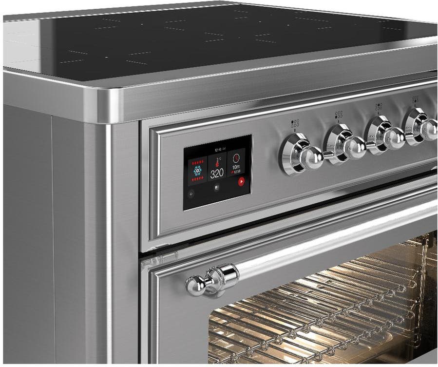 Ilve UMIB36NR3SSC Stainless Steel With Chrome Trim