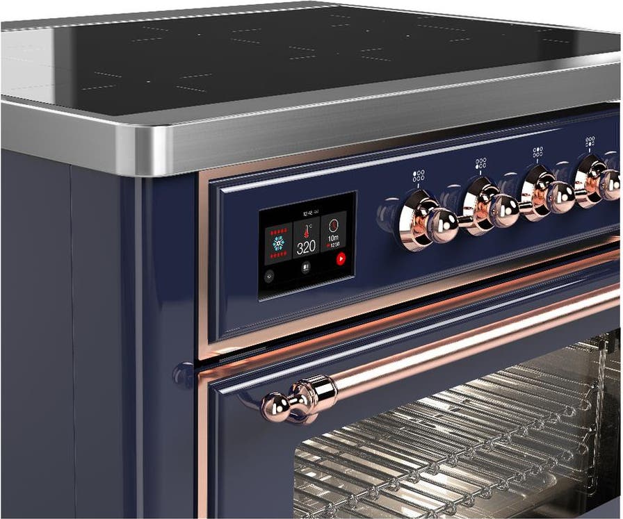 Ilve UMIB36NR3MBP Midnight Blue With Copper Trim