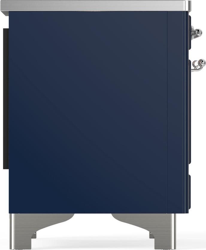 Ilve UMIB36NR3MBC Midnight Blue With Chrome Trim