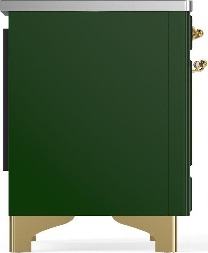 Ilve UMIB36NR3EGG Emerald Green With Brass Trim