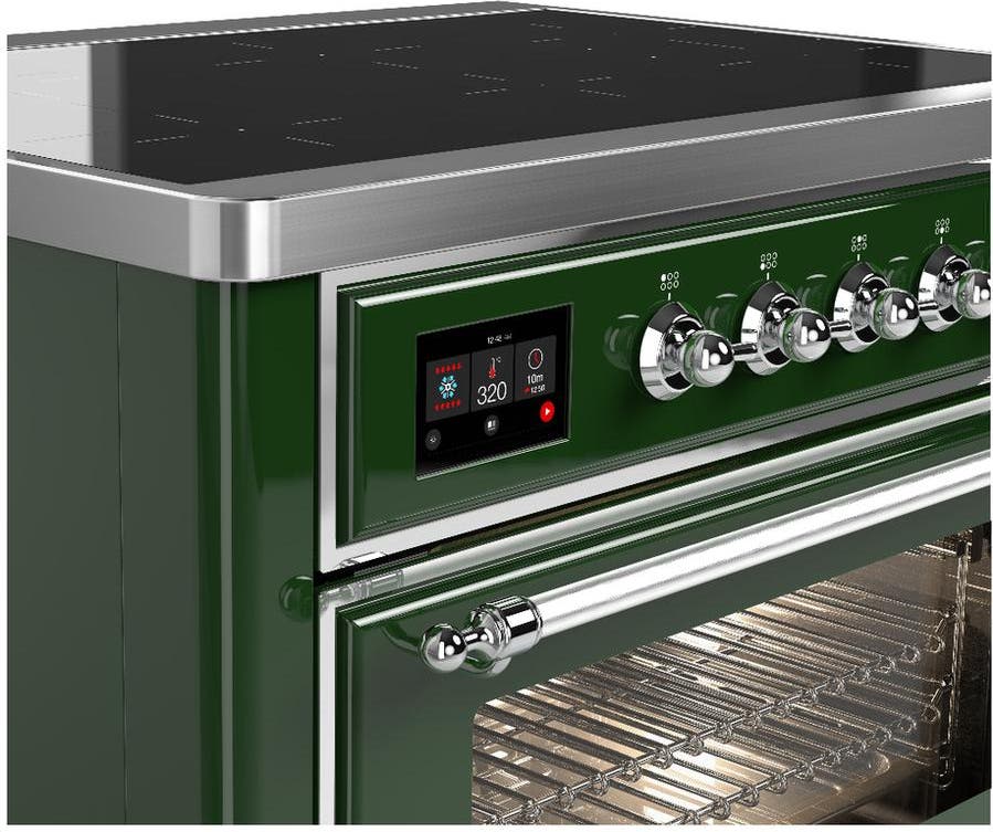 Ilve UMIB36NR3EGC Emerald Green With Chrome Trim