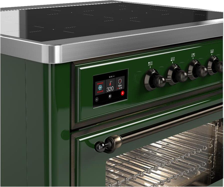 Ilve UMIB36NR3EGB Emerald Green With Burnished Trim