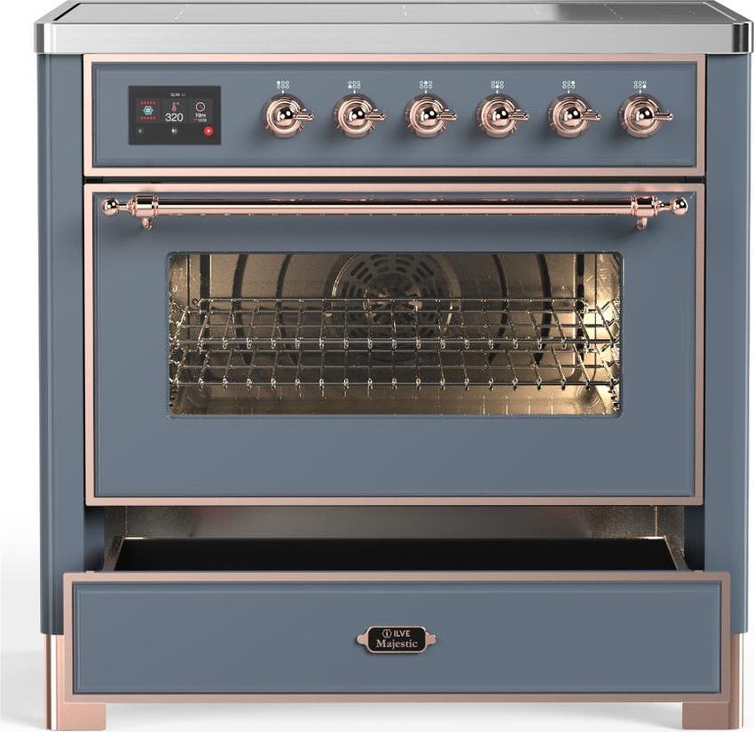 Ilve UMIB36NR3BGP Blue Grey With Copper Trim