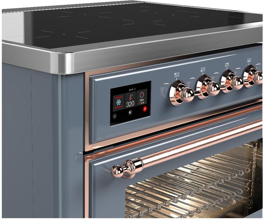 Ilve UMIB36NR3BGP Blue Grey With Copper Trim