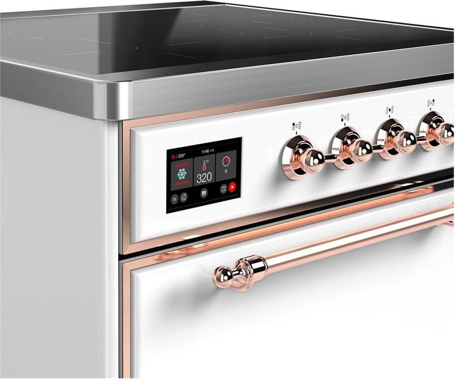 Ilve UMIB30QNR3WHP White With Copper Trim