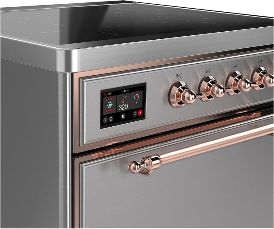 Ilve UMIB30QNR3SSP Stainless Steel With Copper Trim