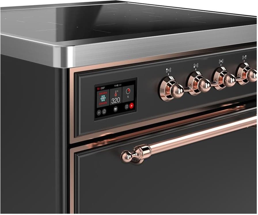 Ilve UMIB30QNR3MGP Matte Graphite With Copper Trim