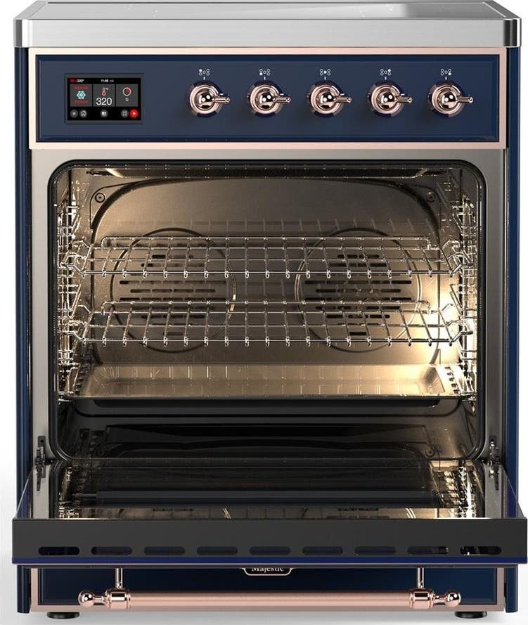 Ilve UMIB30QNR3MBP Midnight Blue With Copper Trim