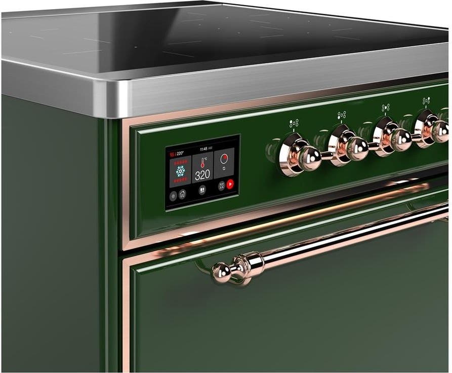 Ilve UMIB30QNR3EGP Emerald Green With Copper Trim
