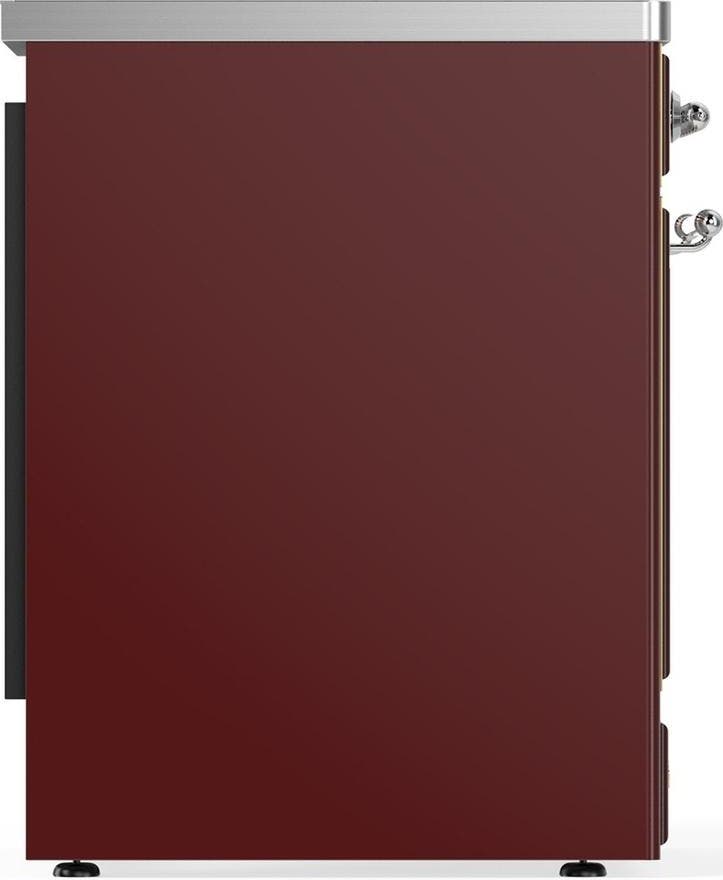 Ilve UMIB30QNR3BUC Burgundy With Chrome Trim