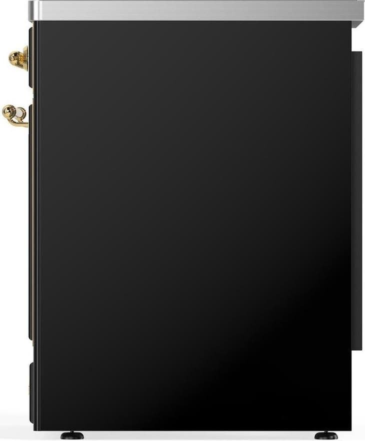 Ilve UMIB30QNR3BKG Glossy Black With Brass Trim