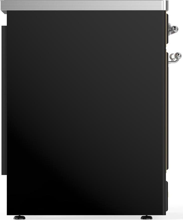 Ilve UMIB30QNR3BKC Glossy Black With Chrome Trim