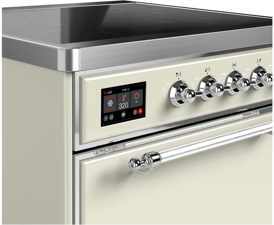 Ilve UMIB30QNR3AWC Antique White With Chrome Trim