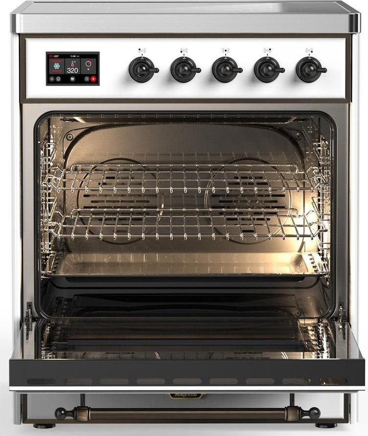 Ilve UMIB30NR3WHB White With Burnished Trim