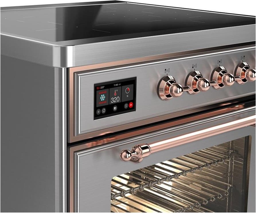 Ilve UMIB30NR3SSP Stainless Steel With Copper Trim