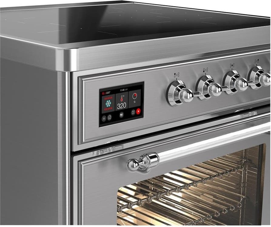 Ilve UMIB30NR3SSC Stainless Steel With Chrome Trim
