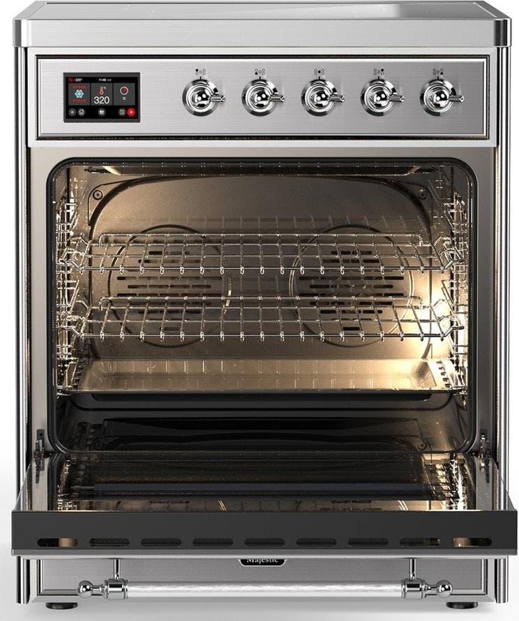 Ilve UMIB30NR3SSC Stainless Steel With Chrome Trim