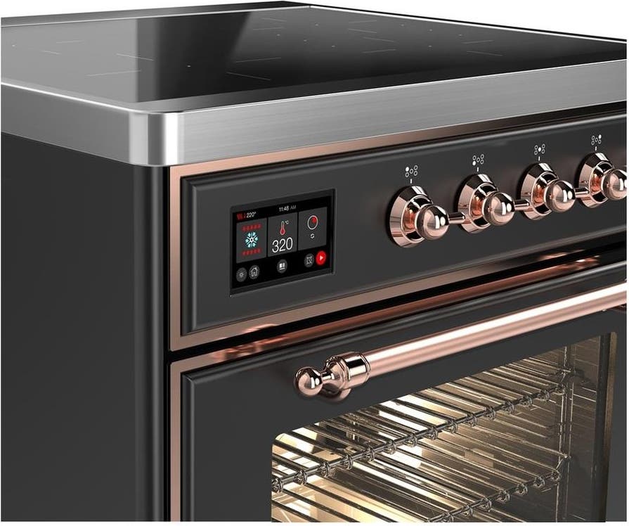 Ilve UMIB30NR3MGP Matte Graphite With Copper Trim