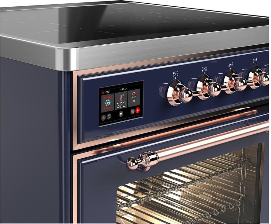 Ilve UMIB30NR3MBP Midnight Blue With Copper Trim