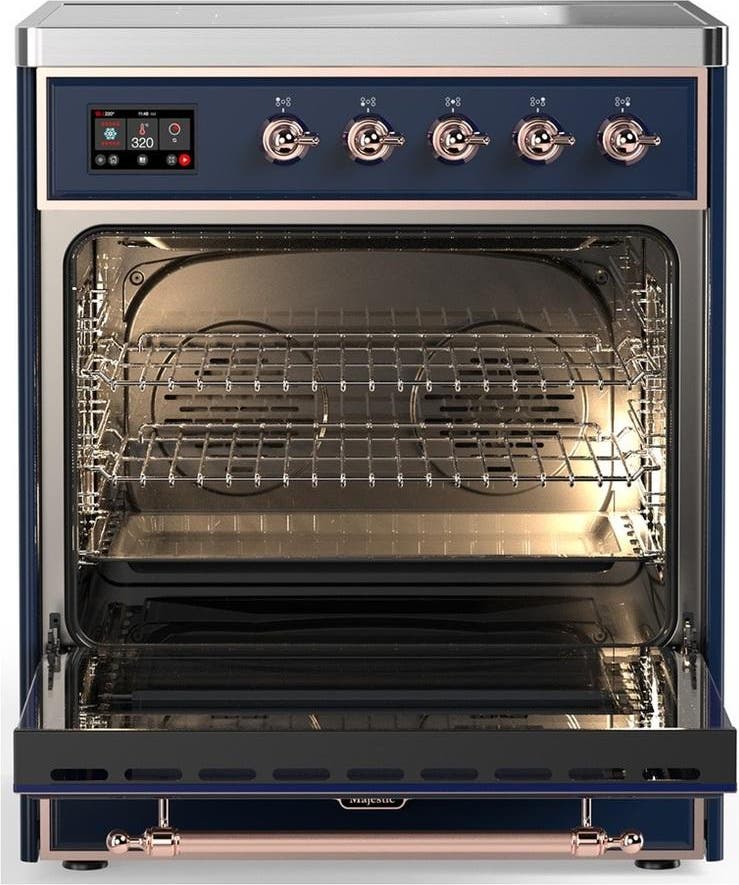 Ilve UMIB30NR3MBP Midnight Blue With Copper Trim