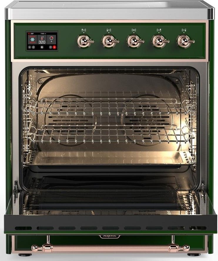 Ilve UMIB30NR3EGP Emerald Green With Copper Trim