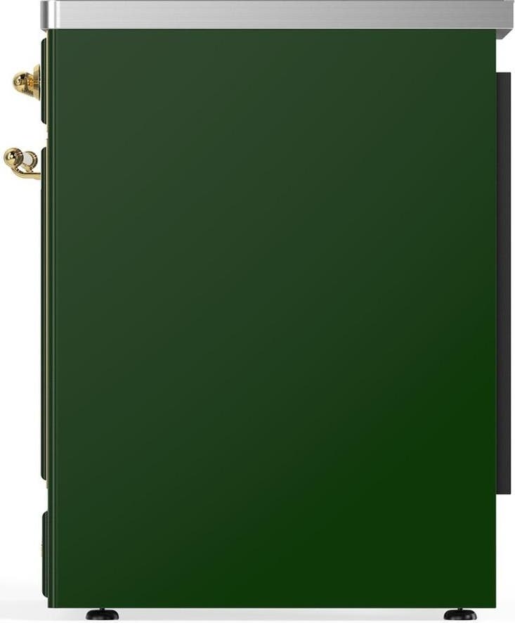 Ilve UMIB30NR3EGG Emerald Green With Brass Trim