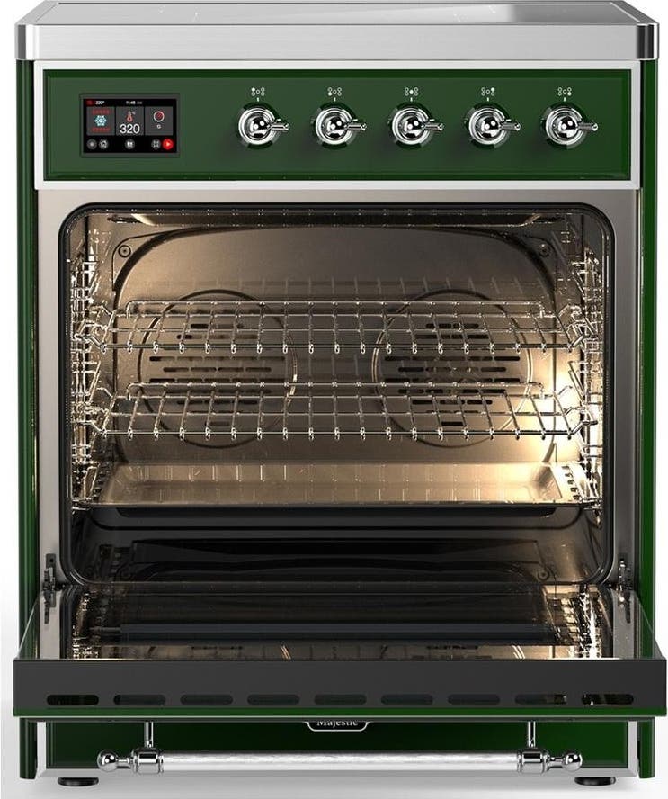 Ilve UMIB30NR3EGC Emerald Green With Chrome Trim