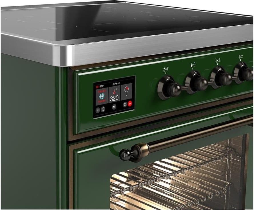 Ilve UMIB30NR3EGB Emerald Green With Burnished Trim