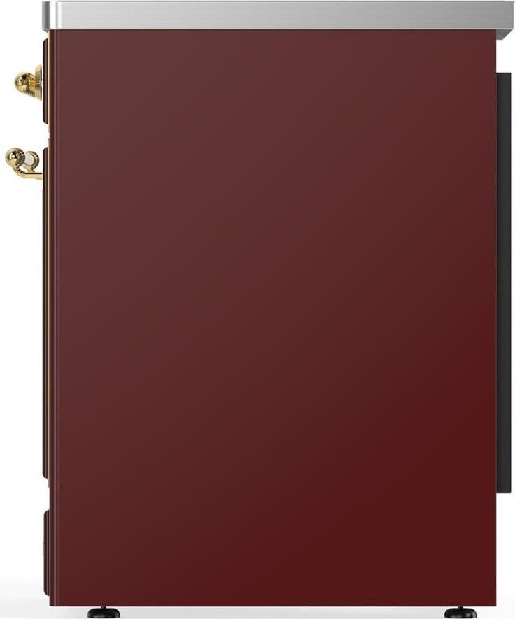 Ilve UMIB30NR3BUG Burgundy With Brass Trim