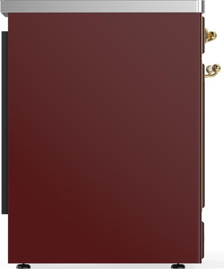 Ilve UMIB30NR3BUG Burgundy With Brass Trim