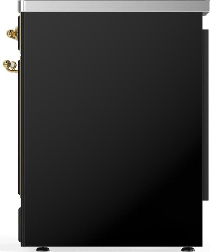 Ilve UMIB30NR3BKG Glossy Black With Brass Trim