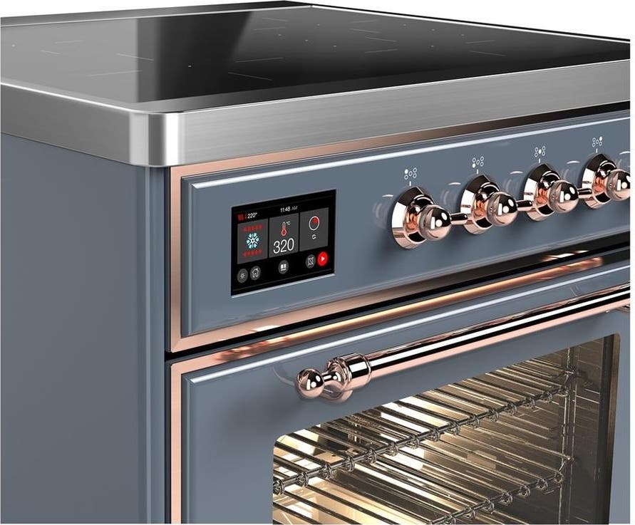 Ilve UMIB30NR3BGP Blue Grey With Copper Trim