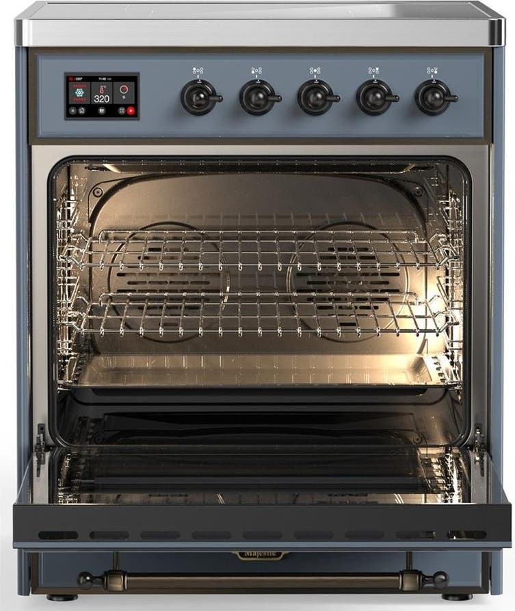 Ilve UMIB30NR3BGB Blue Grey With Burnished Trim
