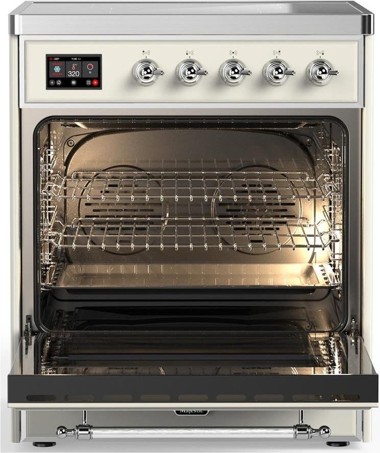 Ilve UMIB30NR3AWC Antique White With Chrome Trim