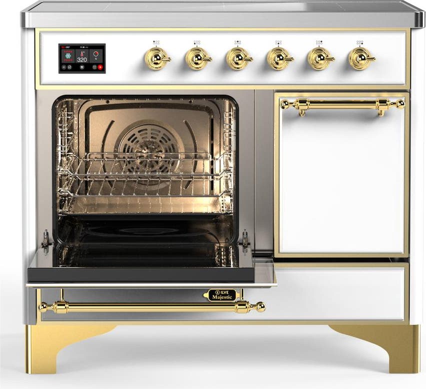 Ilve UMDIB40QNR3WHG White With Brass Trim