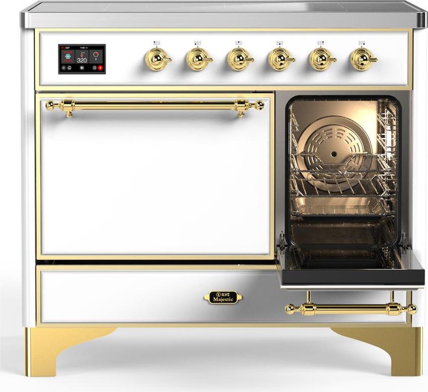 Ilve UMDIB40QNR3WHG White With Brass Trim
