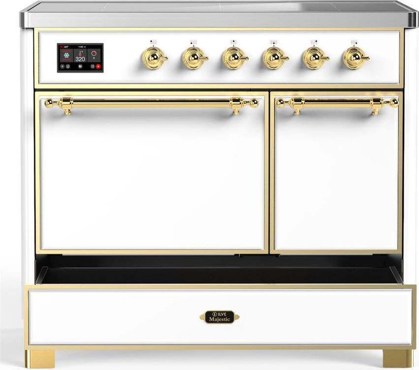 Ilve UMDIB40QNR3WHG White With Brass Trim