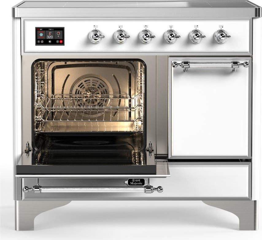 Ilve UMDIB40QNR3WHC White With Chrome Trim