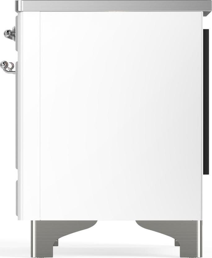 Ilve UMDIB40QNR3WHC White With Chrome Trim