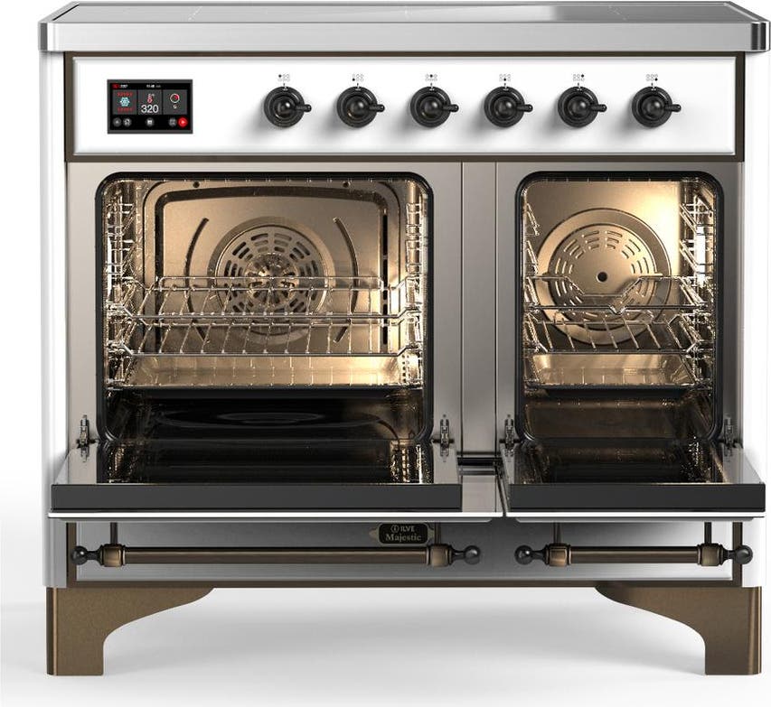 Ilve UMDIB40QNR3WHB White With Burnished Trim