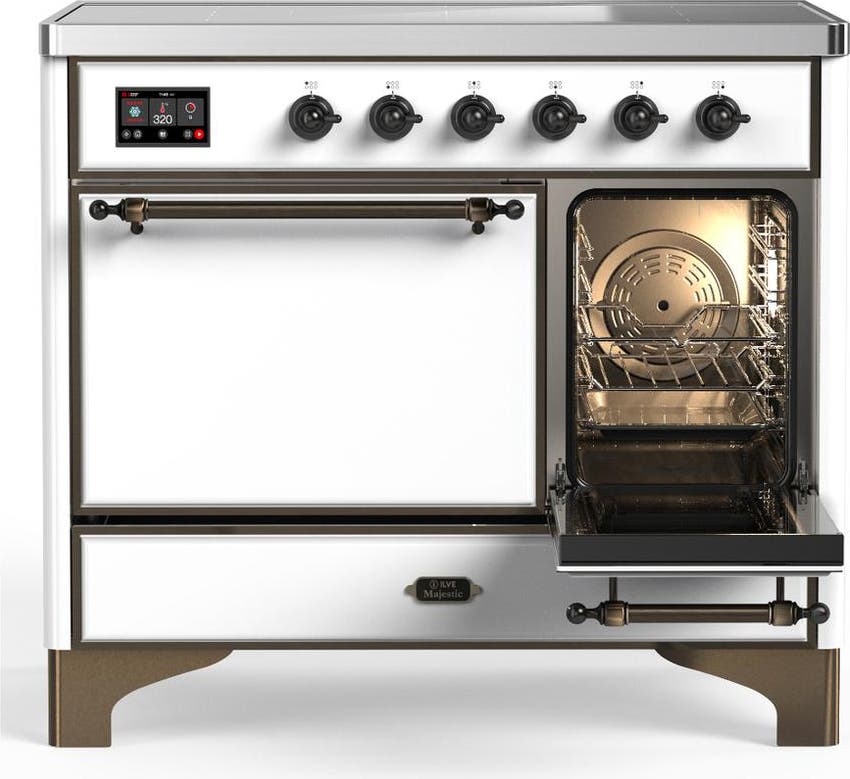 Ilve UMDIB40QNR3WHB White With Burnished Trim