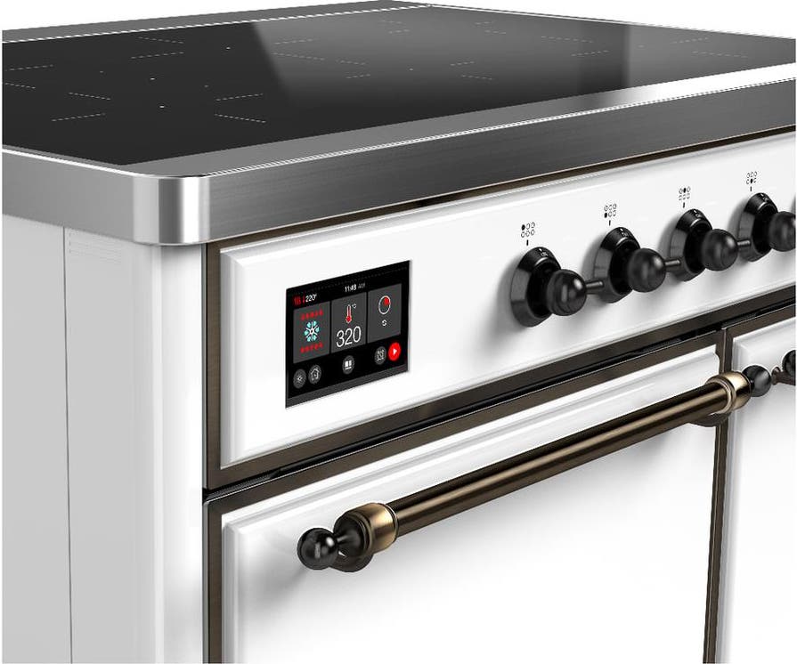 Ilve UMDIB40QNR3WHB White With Burnished Trim