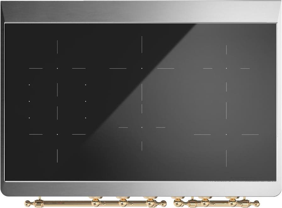 Ilve UMDIB40QNR3SSG Stainless Steel With Brass Trim