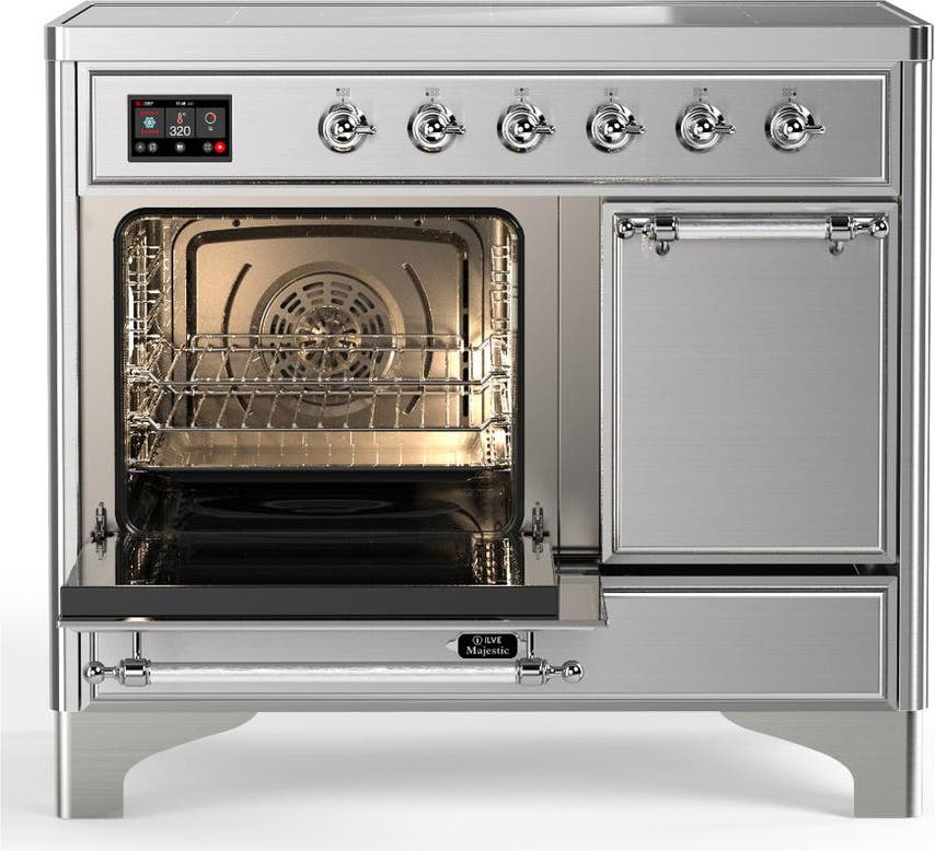 Ilve UMDIB40QNR3SSC Stainless Steel With Chrome Trim