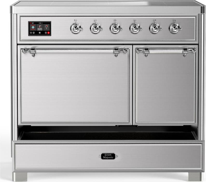 Ilve UMDIB40QNR3SSC Stainless Steel With Chrome Trim